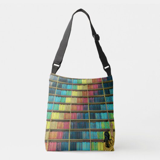 Leeftijdsweergave bibliotheek crossbody tas (Voorkant)