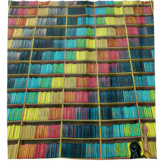 Leeftijdsweergave bibliotheek douchegordijn (Voorkant)