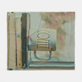 Leeftijdsweergave bibliotheek fleece deken (Voorkant (Horizontaal))