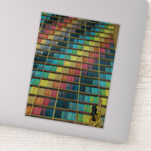 Leeftijdsweergave bibliotheek sticker (Detail)