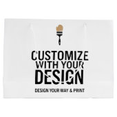  leeg 12x9" bedrijf groot cadeauzakje (Achterkant)