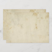 Leeg Antiek Verouderd papier Aangepaste uitnodigin Kaart (Voorkant / Achterkant)