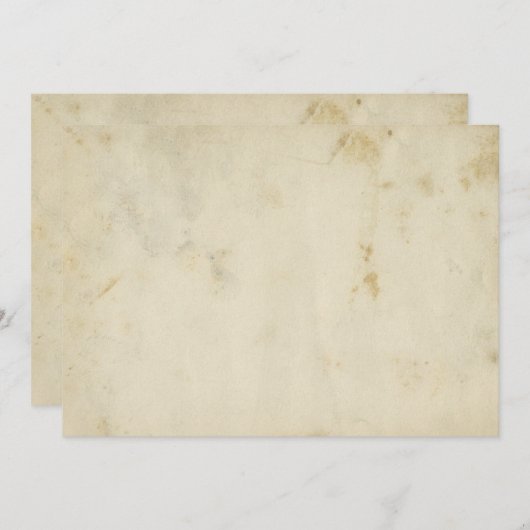 Leeg Antiek Verouderd papier Aangepaste uitnodigin Kaart (Voorkant / Achterkant)