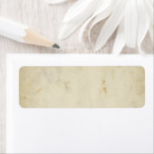 Leeg Antiek verouderd papier retour adres label (Insitu)
