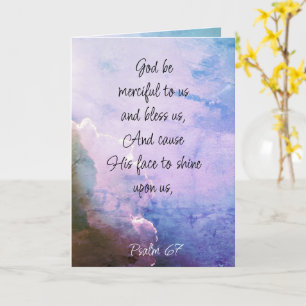 Leeg Binnen Mooie Psalm 67 Zegen Over Ons Kaart