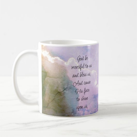 Leeg Binnen Mooie Psalm 67 Zegen Over Ons Koffiemok (Links)
