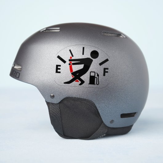 Leeg brandstofniveau sticker (Helm Zijkant)