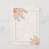 Leeg budget Abrikozen waterverf bloem bruiloft In Kaart (Voorkant / Achterkant)