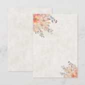 Leeg budget Abrikozen waterverf bloem wedding  Kaart (Voorkant / Achterkant)