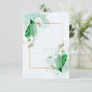 Leeg budget Elegante calla lelies bruiloft  Kaart