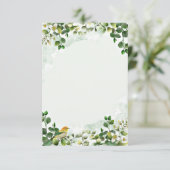 Leeg budget Eucalyptus groen wedding Kaart (Staand voorkant)