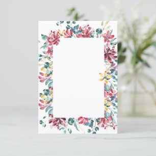 Leeg budget Helder bloemen bruiloft  Kaart