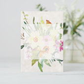 Leeg budget Lente narcis boeket bruiloft Kaart (Staand voorkant)