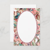 Leeg budget Oranje aquarel bloem bruiloft   Kaart (Voorkant / Achterkant)