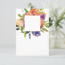 Leeg budget Oranje en paarse bloemen bruiloft 