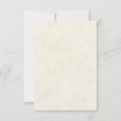 Leeg budget Pretty pastel bloem bruiloft  Kaart (Achterkant)