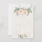 Leeg budget Roze en groen bloemend bruiloft  Kaart (Voorkant)