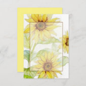 Leeg budget Sunflowers bruiloft  Kaart (Voorkant / Achterkant)