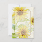 Leeg budget Sunflowers bruiloft Kaart (Voorkant)