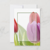 Leeg budget Tulpen bruiloft  Kaart (Voorkant)