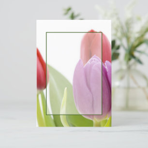 Leeg budget Tulpen bruiloft  Kaart