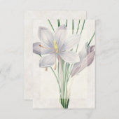 Leeg budget Vintage bloemen bruiloft  Kaart (Voorkant / Achterkant)