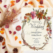 Leeg budget Watercolor Boho bloem bruiloft  Kaart