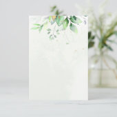 Leeg budget Watercolor groen trouw Kaart (Staand voorkant)