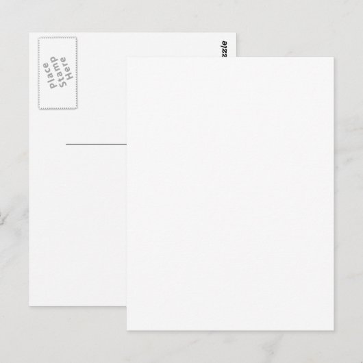 leeg canvas briefkaart (Voorkant / Achterkant)
