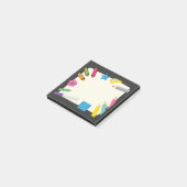 Leeg Canvas met Kleurrijke Kantoorartikelen Rand Post-it® Notes (Schuin)