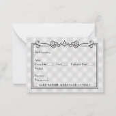 Leeg COA-certificaat van authenticiteit voor kunst Notitiekaartje (Voorkant)