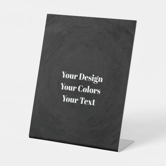 Leeg - Creëer uw eigen eigen exemplaar Reclamebord Met Voetstuk (Voorkant)