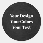 Leeg - Creëer uw eigen eigen exemplaar Ronde Sticker (Voorkant)