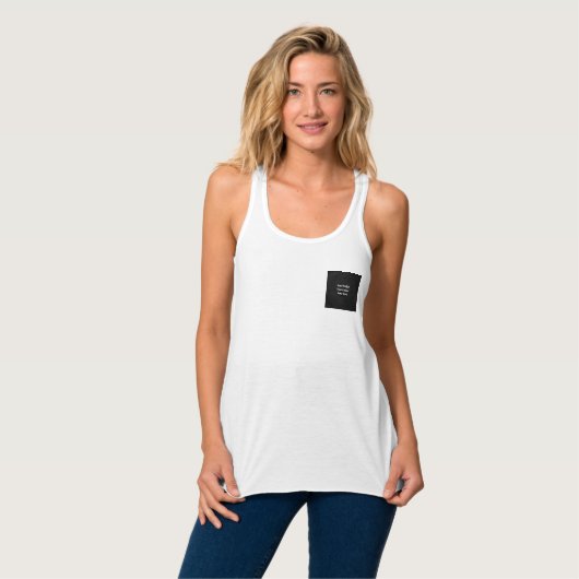Leeg - Creëer uw eigen eigen exemplaar Tanktop (Volledige Voorkant)