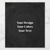 Leeg - Creëer uw eigen eigen exemplaar Wijn Etiket (Enkel label)