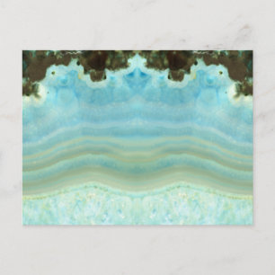 Leeg elegant kristalblauw sparen de Datum Partij Aankondigingskaart