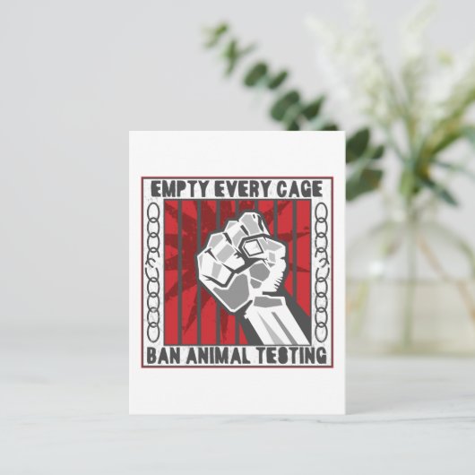 Leeg elke kooi briefkaart (Staand voorkant)