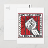 Leeg elke kooi briefkaart (Voorkant / Achterkant)