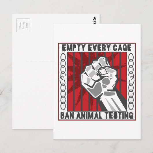 Leeg elke kooi briefkaart (Voorkant / Achterkant)