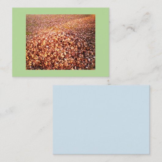 Leeg en verwijderen visitekaartje (Voorkant / Achterkant)