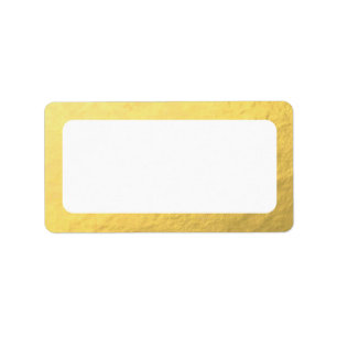 Leeg Faux Gold-adres Etiket