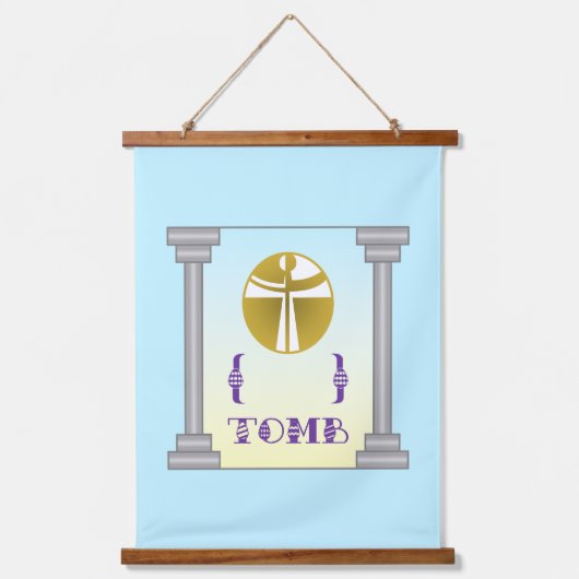 Leeg graf hangend wandkleed (Voorkant)