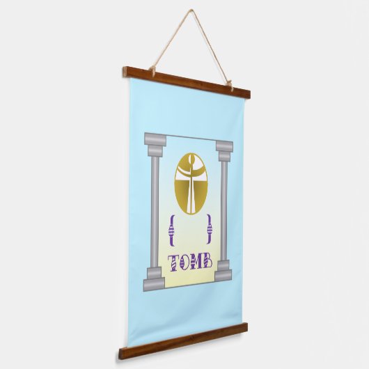 Leeg graf hangend wandkleed (Gebogen)