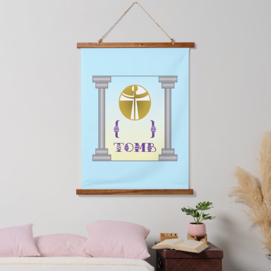 Leeg graf hangend wandkleed (Slaapkamer)