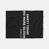 Leeg graf Jezus Christelijk Fleece Deken (Voorkant (Horizontaal))