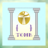 Leeg graf raamsticker (Vel 3)