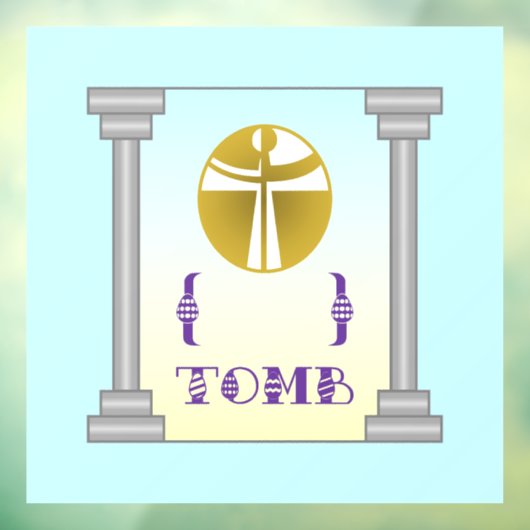 Leeg graf raamsticker (Vel 3)