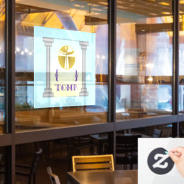 Leeg graf raamsticker