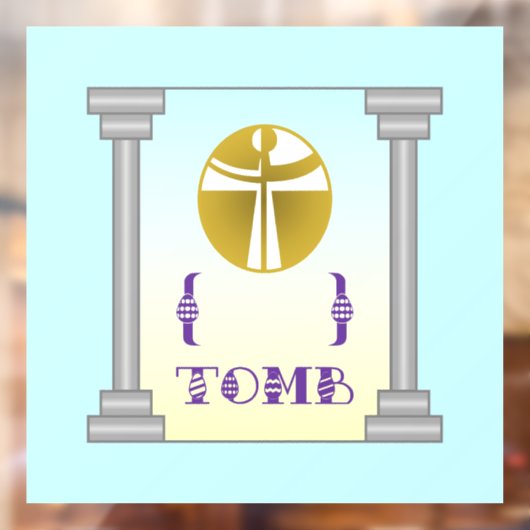 Leeg graf raamsticker (Vel 2)