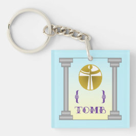 Leeg graf sleutelhanger